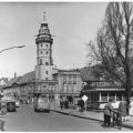 Straße der Jugend mit Rathausturm - 1974