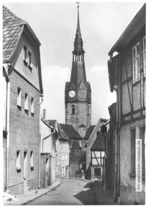 Blick von der Rittergasse zur St. Ulrichskirche - 1975