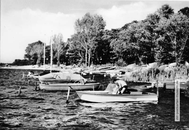 Motorboote an der Malge in Brandenburg - 1973