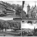 Robert-Koch-Krankenhaus, Altmarkt mit St. Georgs-Kirche, Schwimmbad, Teilansicht - 1981