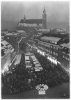 Weihnachtsmarkt auf dem Ernst-Thälmann-Platz am Rathaus - 1983