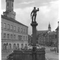 Rathaus und Bergmannsbrunnen am Markt - 1980