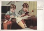 Postkarte zum Schulbeginn von 1950 - Verlag Erhard Neubert