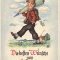 Postkarte zur Einschulung von 1951 - Kunstverlag Brück & Sohn