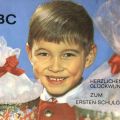 Glückwunschkarte zum ersten Schulgang  von 1969 - Verlag Erhard Neubert