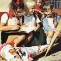 Postkarte zum Schulanfang von 1975 - Bild und Heimat