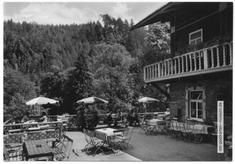 HO-Gaststätte "Schweizerhaus", Terrasse - 1965