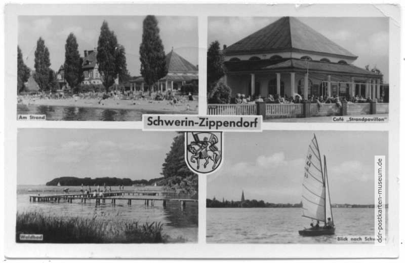 Strandbad, Strandpavillon, Waldbad, See - 1960