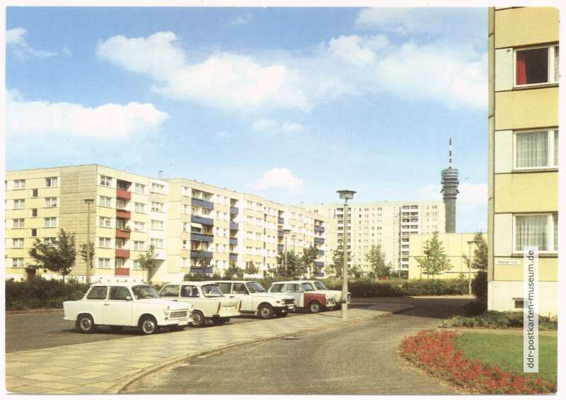 Schwerin-Zippendorf, Neubauviertel Großer Dreesch - 1989