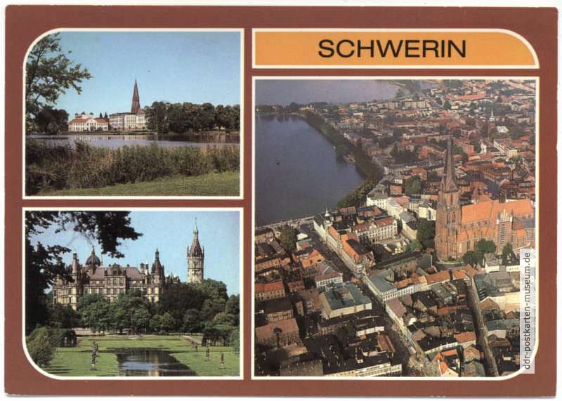 Burgsee, Schloß, Blick zum Dom - 1985