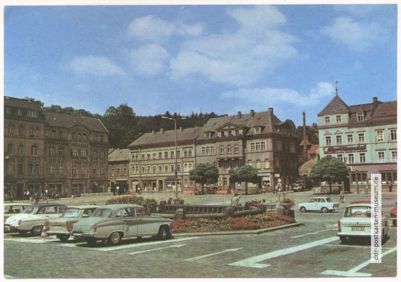 Markt in Sebnitz - 1976
