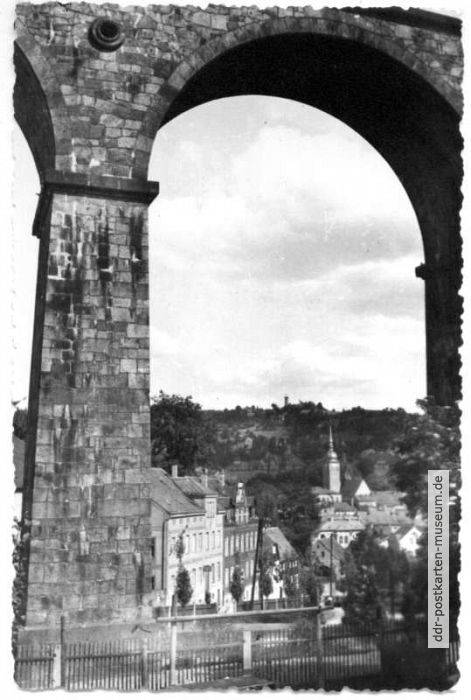 Blick vom Viadukt zur Grenzbaude - 1958