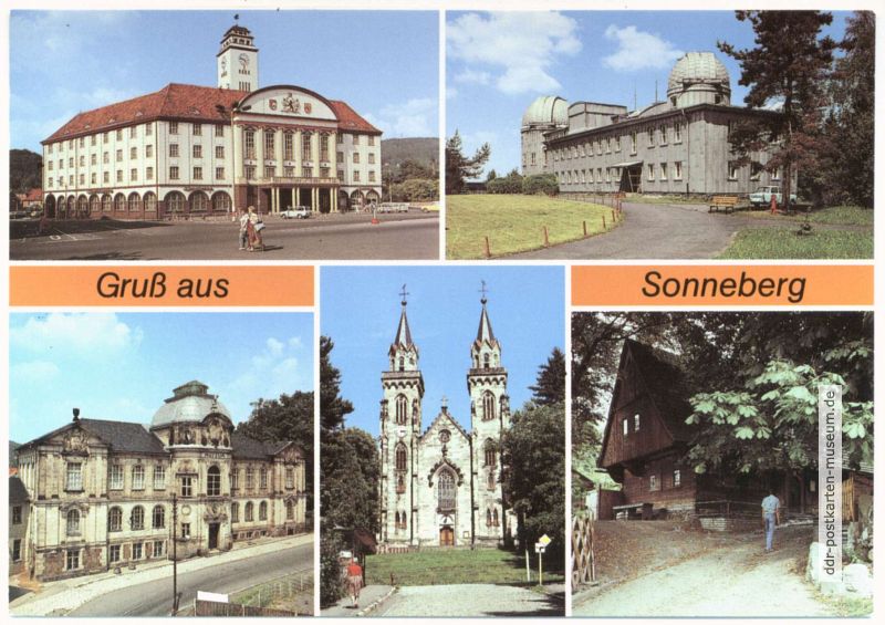 Rathaus, Sternwarte, Spielzeugmuseum, Kirche, Lutherhaus - 1990