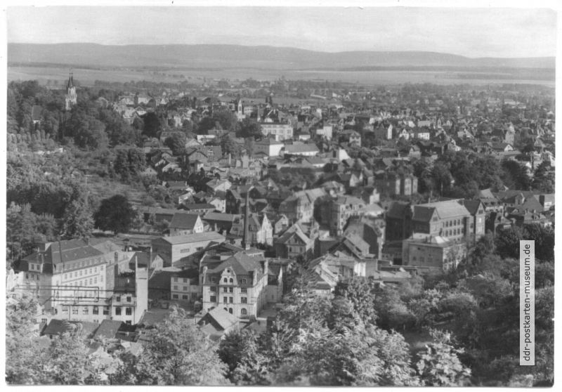 Blick vom Schloßberg über Sonneberg - 1978