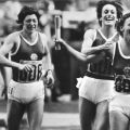 DDR-Staffelteam (Maletzki, Rohde, Streidt, Bremer) 4 x 400-m-Lauf, 1976 Olympiasieg - 1976
