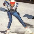 Kerstin Moring, Skilangläuferin vom ASK Vorwärts Oberhof und 1988 Mitglied der DDR-Olympiastaffel - 1988