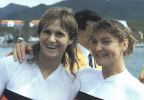 Anke Nothnagel und Birgit Schmidt (Fischer), 1988 Olympiasieger im Doppel-Kajak - 1988