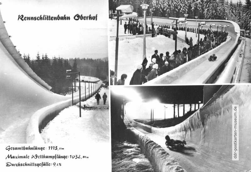 Rennschlittenbahn Oberhof - 1978