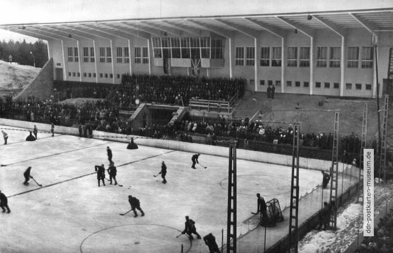 Eishockey-Länderspiel DDR-Kanada 1959 in Weißwasser - 1960