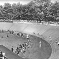 Punktefahren auf der Radrennbahn in Forst - 1959