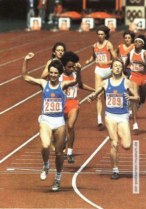Olympische Spiele 1988 in Seoul, 800-m-Lauf 1.Platz Sigrun Wodars - 1989