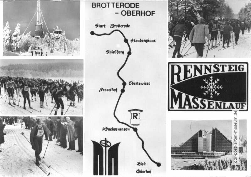 Rennsteig-Massenlauf von Brotterode nach Oberhof - 1984lauf-7