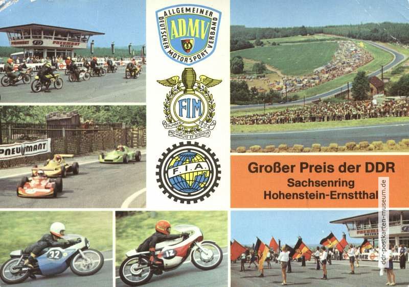 "Großer Preis der DDR" auf dem Sachsenring bei Hohenstein-Ernstthal - 1981