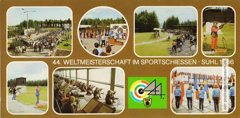 Weltmeisterschaft im Sportschießen in Suhl-Friedberg - 1986