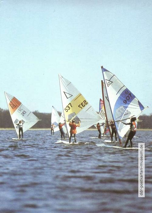 Osterregatta der Surfer 1988 auf dem Schwielowsee - 1989