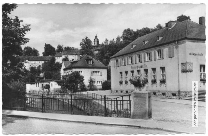 Partie an der Hirschbrücke, Kreissparkasse - 1960