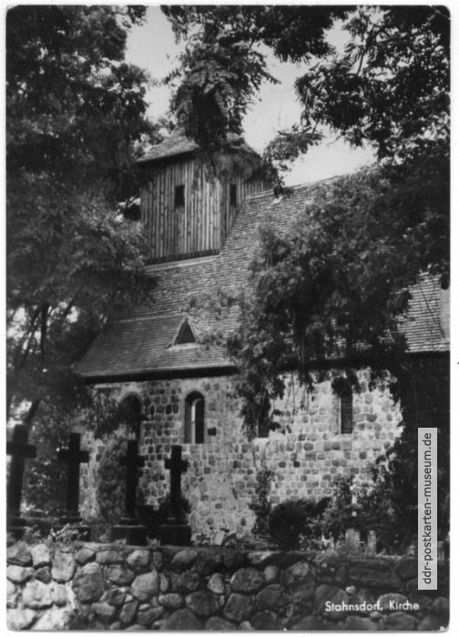 Stahnsdorf, Kirche mit Südwestkirchhof - 1957
