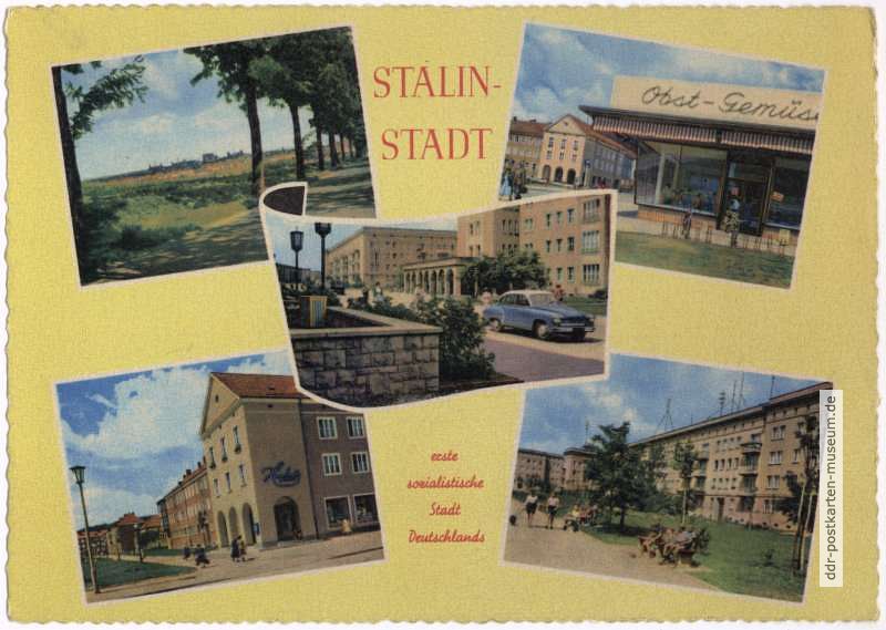 Stalinstadt - erste sozialistische Stadt Deutschlands - 1960