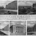 Stalinstadt Mehrbildkarte III - 1958