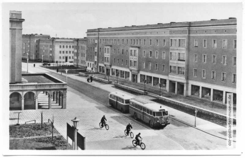 Straße der Jugend, Ecke John-Scheer-Straße - 1956