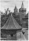 Turmgasse mit Eulenturm und Blick zum Schiefen Turm - 1961