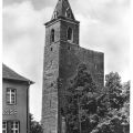Schiefer Turm der spätgotischen Stadtkirche St. Johannis - 1965