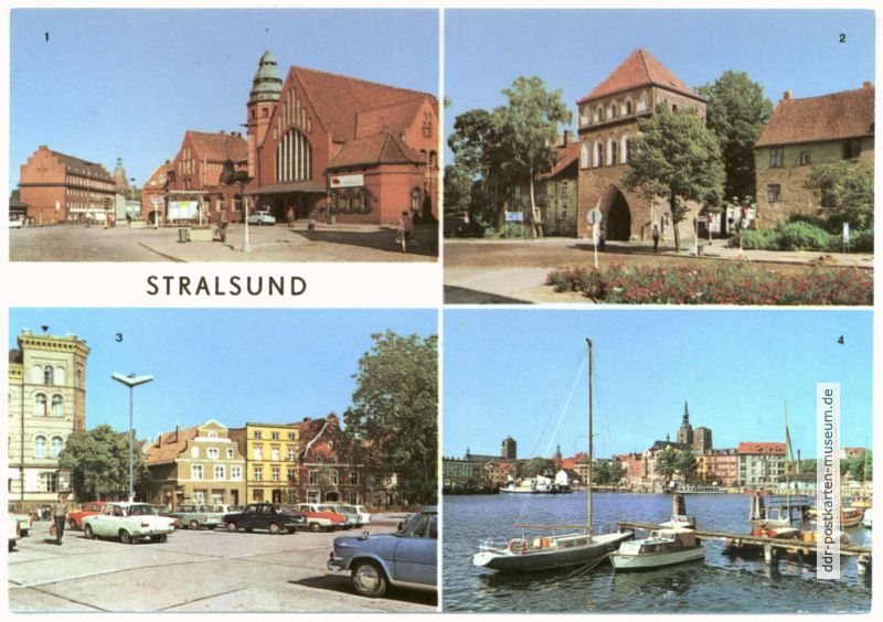 Bahnhof, Kniepertor, Leninplatz, Hafen - 1973