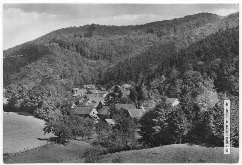 Blick auf den Kurort Sülzhayn im Südharz - 1960