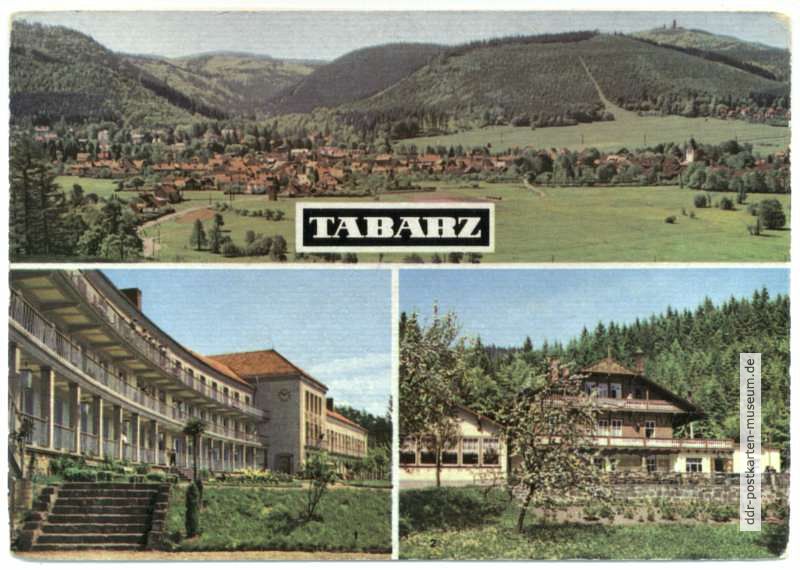 Blick auf Tabarz, FDGB-Erholungsheim "Theodor Neubauer", Schweizerhaus - 1966