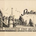 Stalinstadt, die erste sozialistische Stadt Deutschlands (6 Karten) - 1959