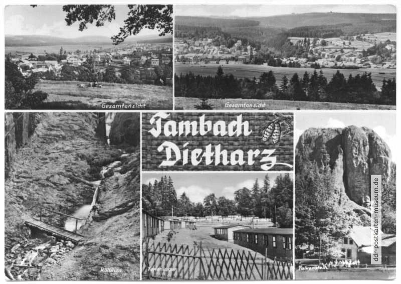 Gesamtansicht, Röllchen, Ferienlager, Falkenstein - 1969