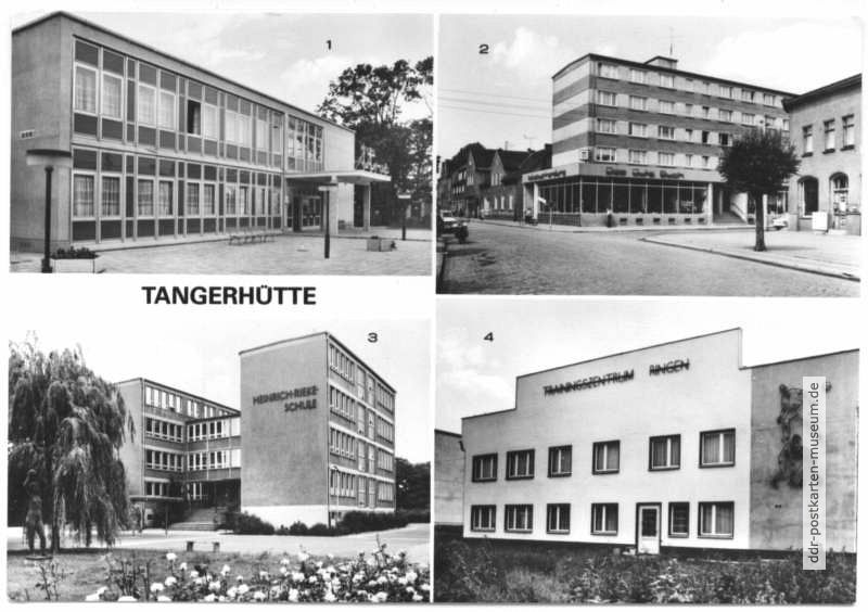 Kreiskulturhaus, Ernst-Thälmann-Straße, Heinrich-Rieke-Schule, Trainigszentrum - 1981