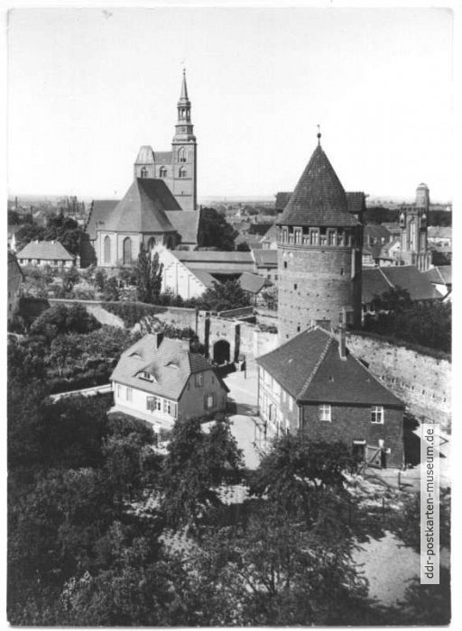 Blick vom Kapitelturm auf Burg und Altstadt - 1971