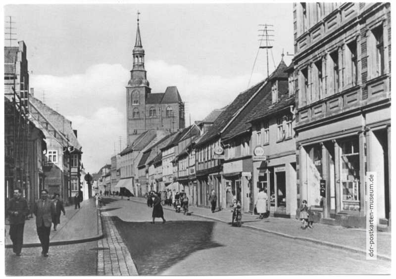 Leninstraße, Blick zur Stephanskirche - 1962