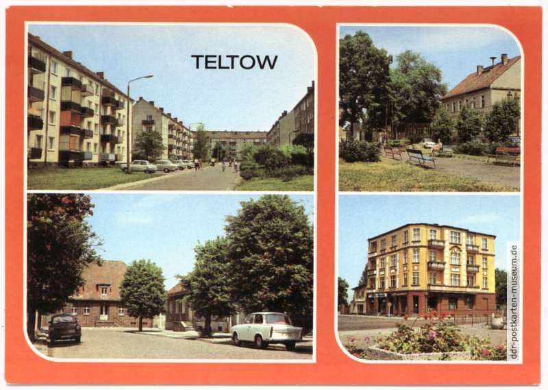 Neubaugebiet, Park, Altstadt, Volksbuchhandlung in der Altstadt - 1983