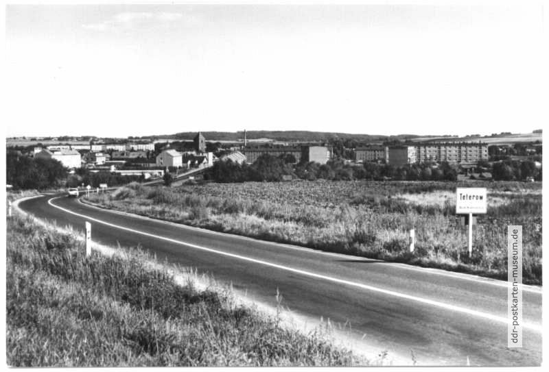 Blick vom Ortseingang nach Teterow - 1978