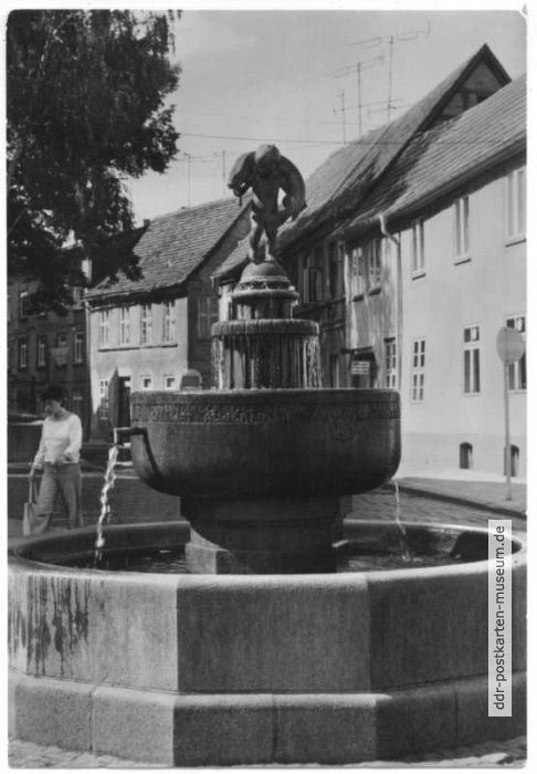 Hechtbrunnen auf dem Marktplatz - 1981