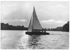 Segelboot auf dem Teupitz-See - 1968