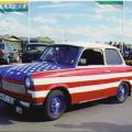 "America-Trabant" beim Trabi-Treffen in Anklam 1997