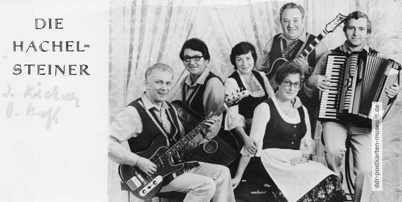Volksmusikgruppe "Die Hachelsteiner" aus Asbach (Thüringen) - 1983